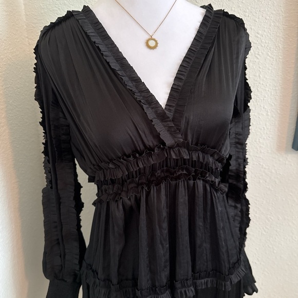 OPT Babydoll Ruffle Mini Dress - Picture 2 of 8